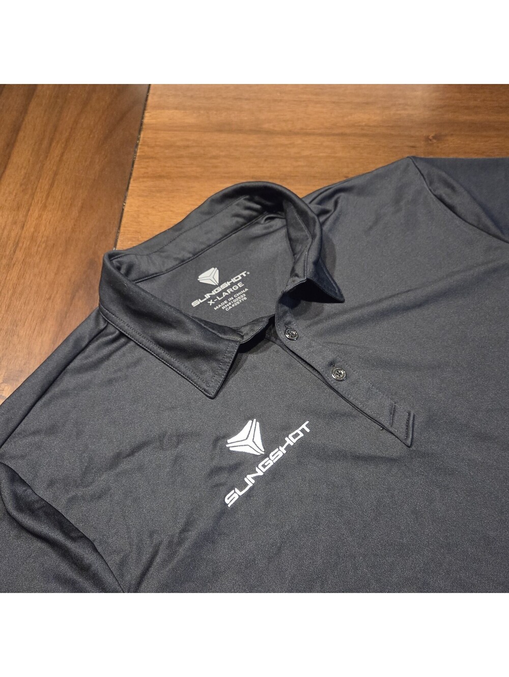 Polaris Slingshot Polo Shirt Mens XL Black Performance Short Sleeve Golf